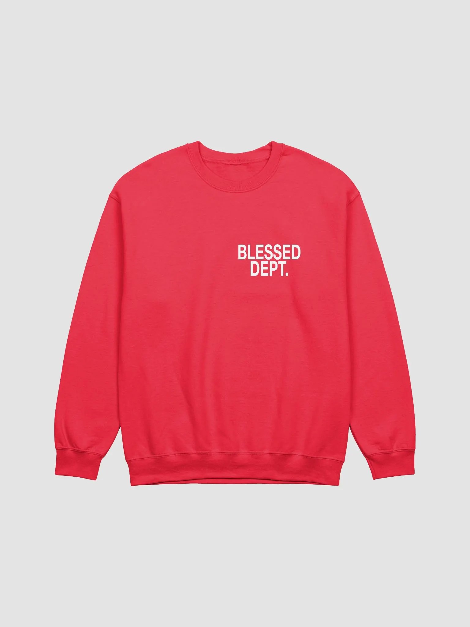 Blessed Dept. White Font Sweatshirt product image (37)
