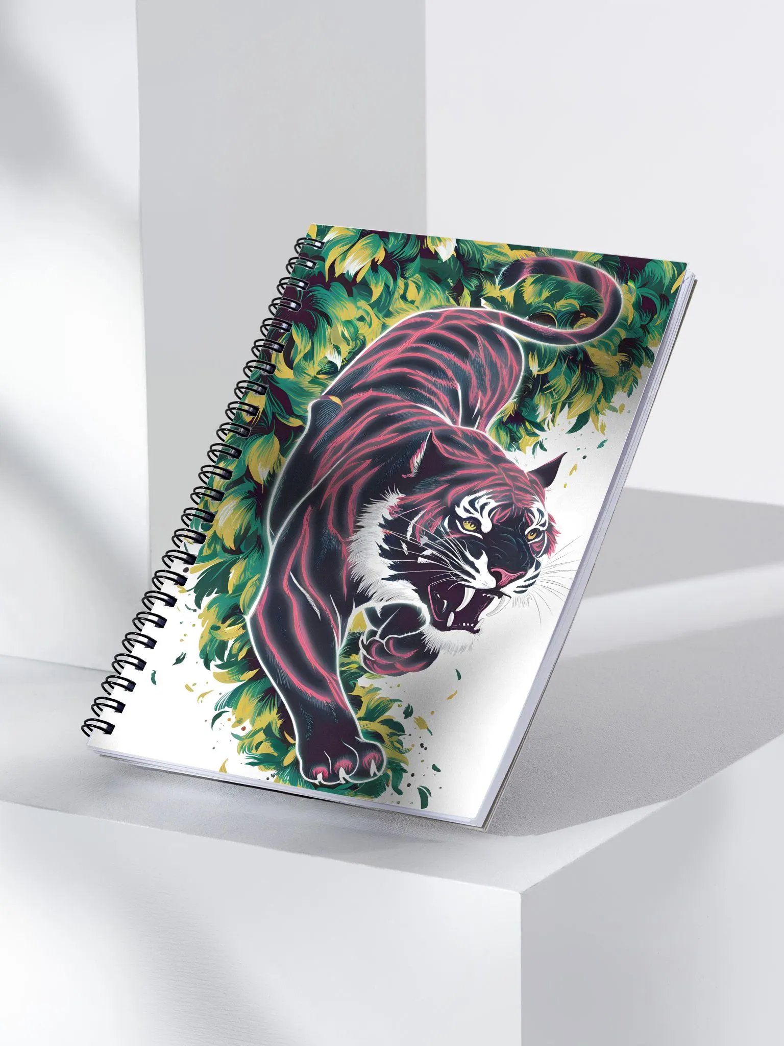 Vibrant Tiger Roar Spiral Notebook product image (4)