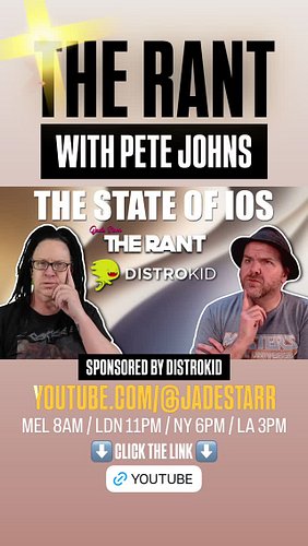 THE ODD COUPLE RANT with Pete Johns - The State of iOS | Sponsored by #distrokid