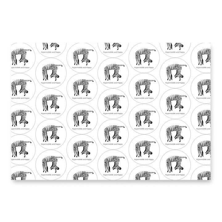 Happy Zebra Wrapping Paper product image (2)