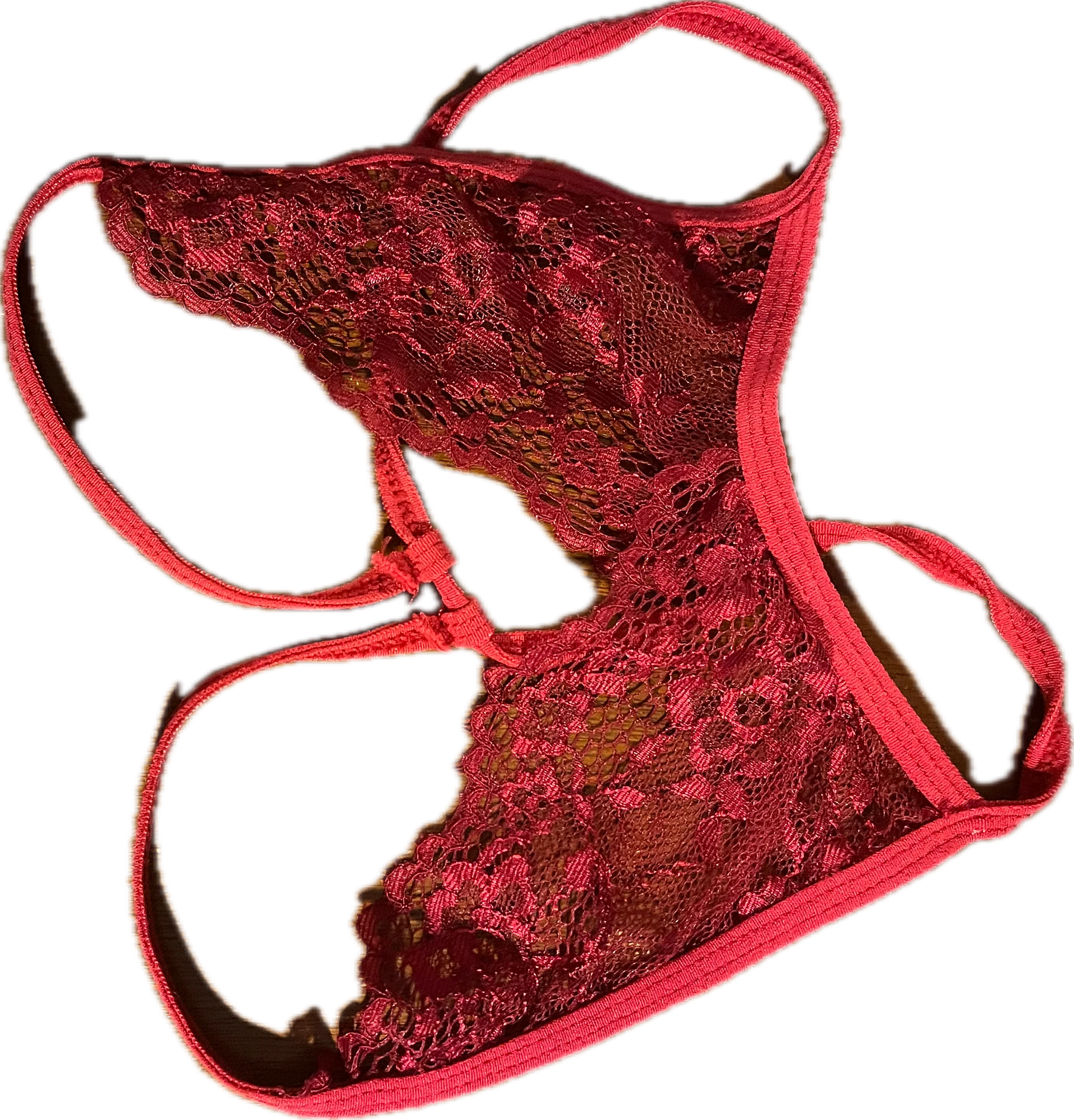 open crotch dark red thong panties product image (1)