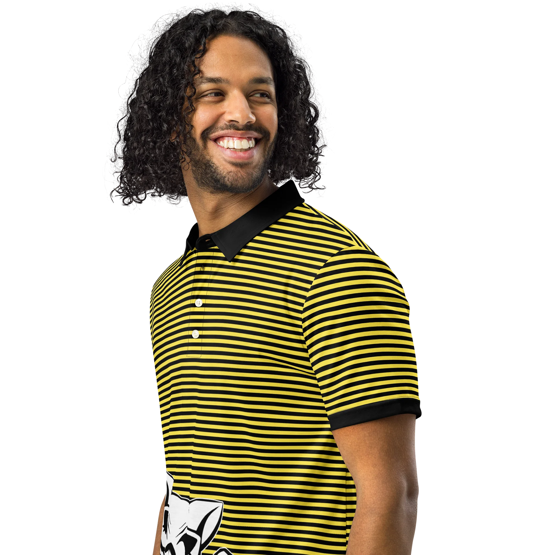 Yellow Stripped Katskull Polo product image (2)