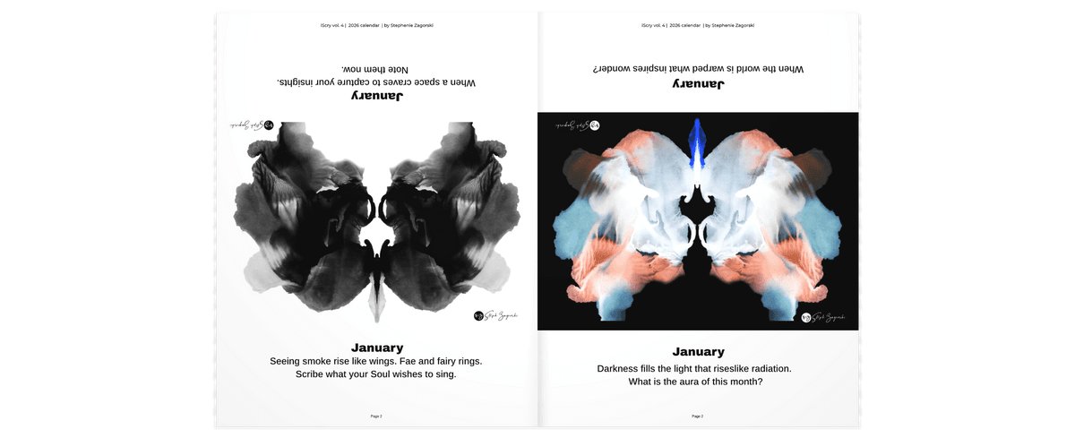 iScry vol. 4 MONTHLY MUSES | 48 inkblots | eBook/PDF product image (4)