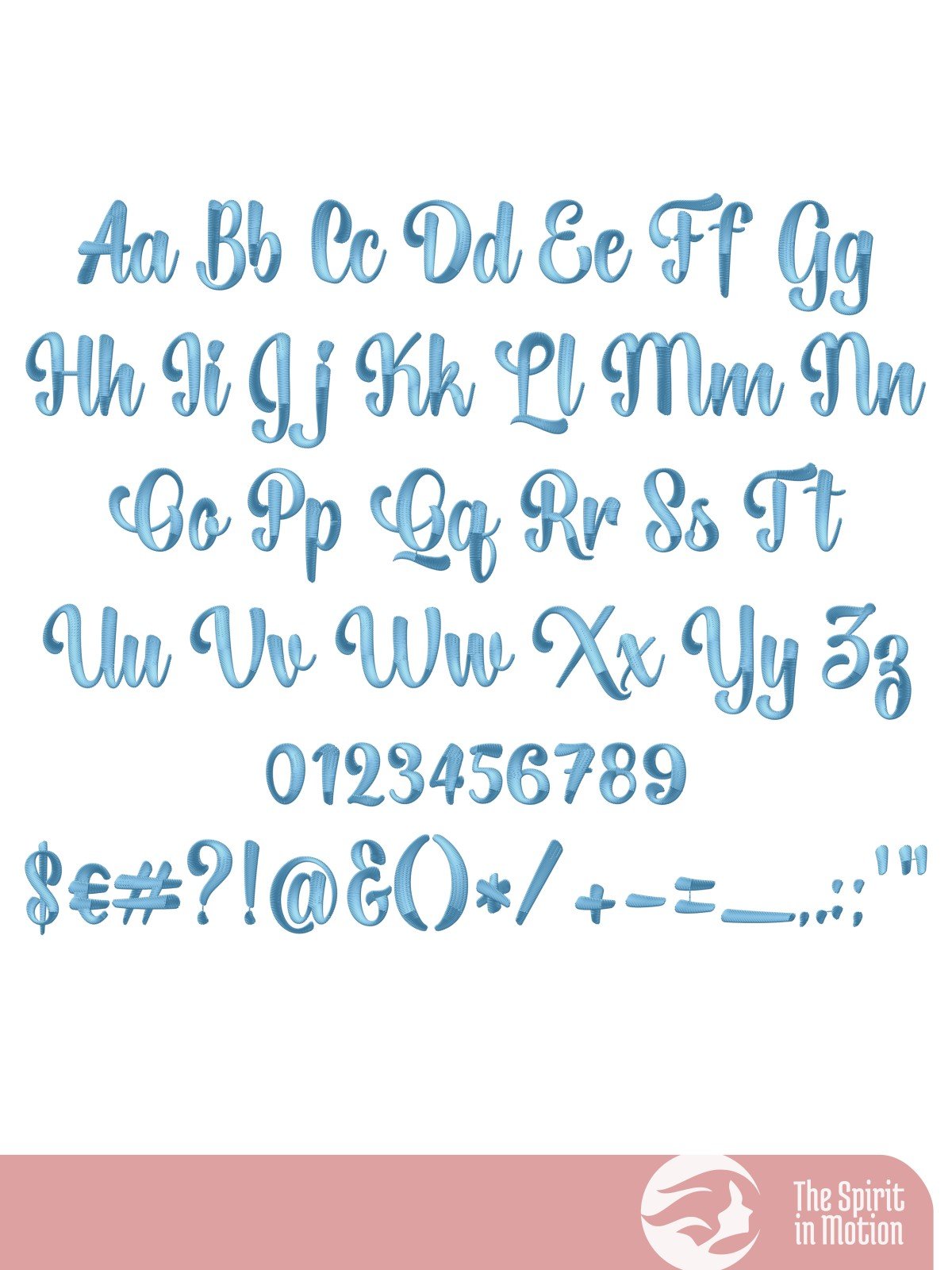 Lightning Script Embroidery Font product image (2)