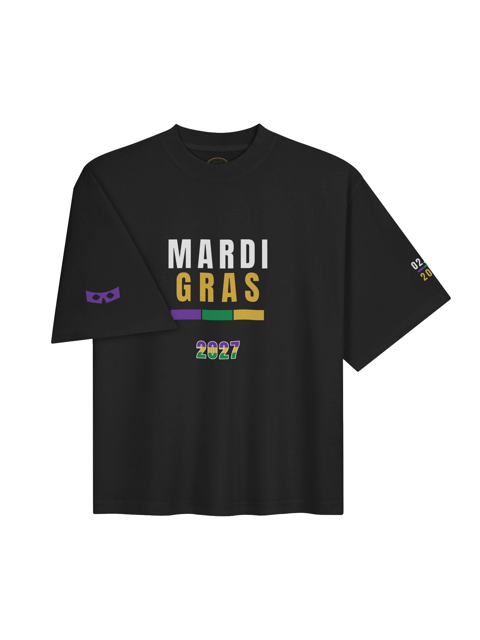 MARDI GRAS MMXXVII — Carnival · Tee · Black product image (3)