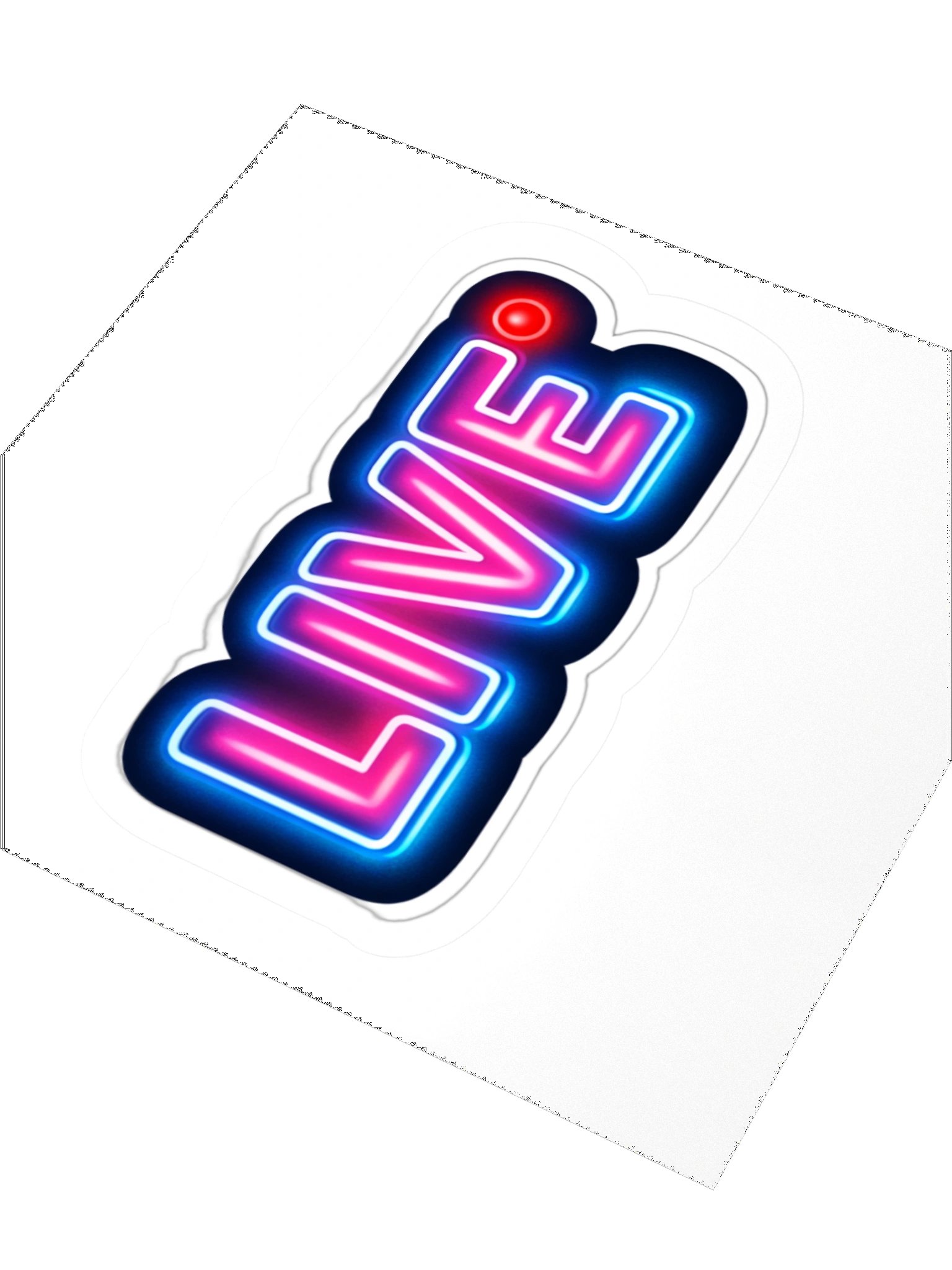 Neon LIVE Kiss Cut Sticker product image (3)