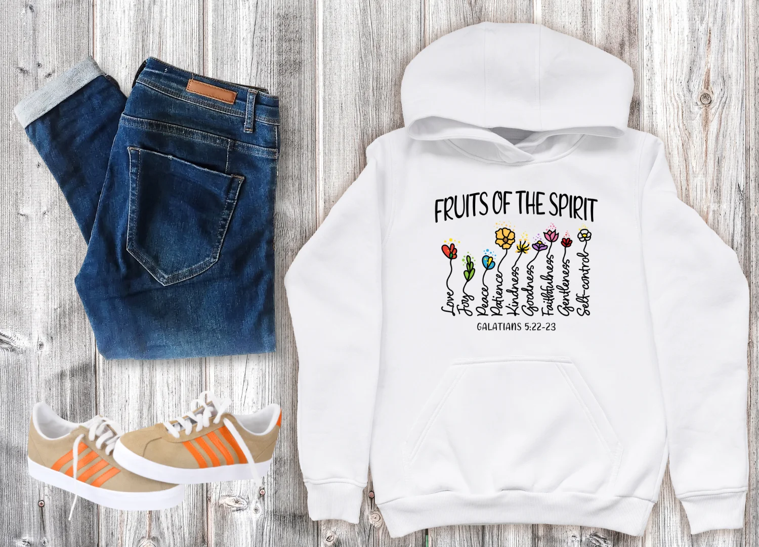Fruits of the Spirit Hoodie - Galatians 5:22-23 product image (1)