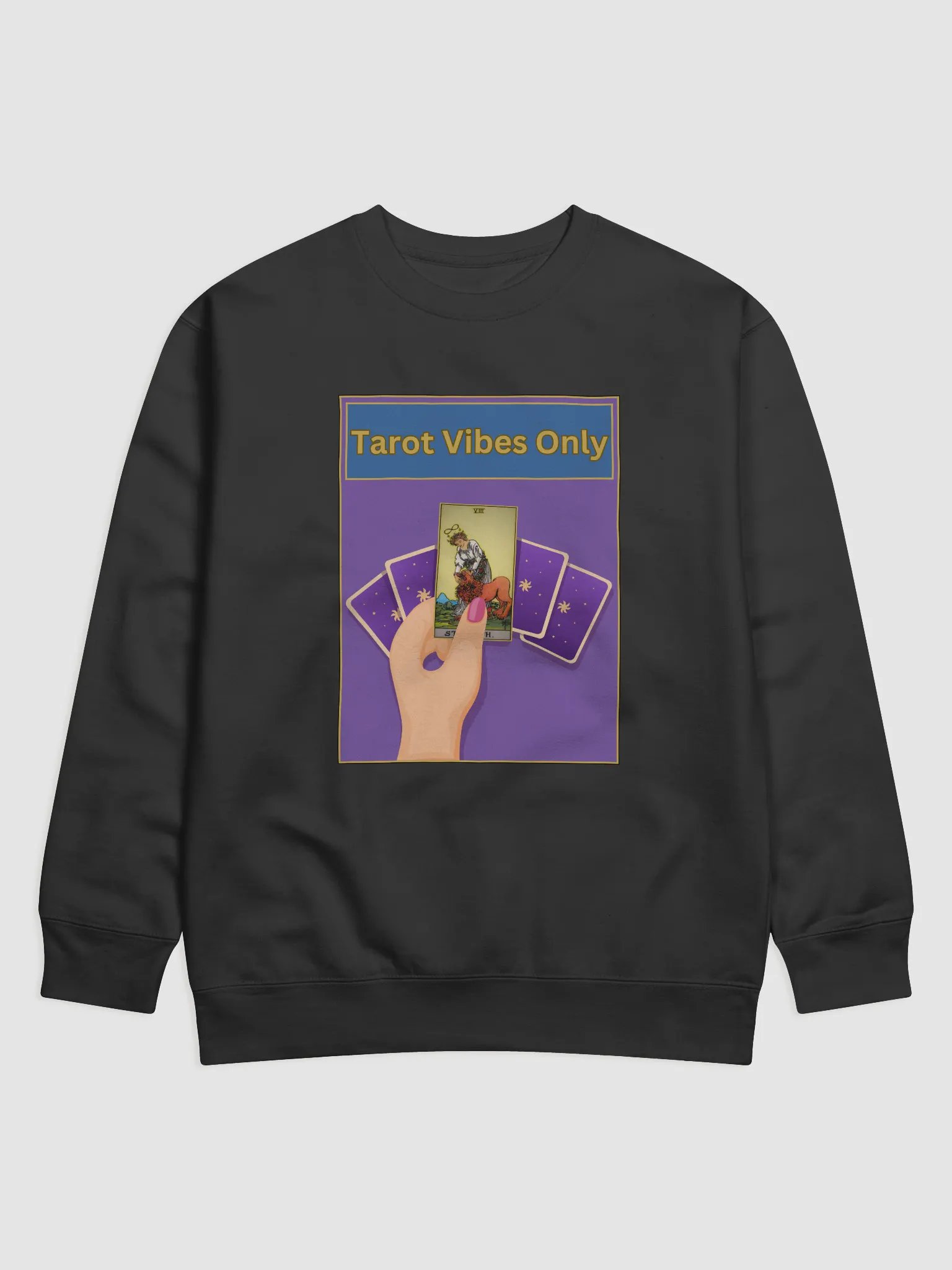 Tarot Vibes Only Tarot Sweatshirt, Tarot Card Vibes Sweatshirt, Tarot Card Sweatshirt product image (1)
