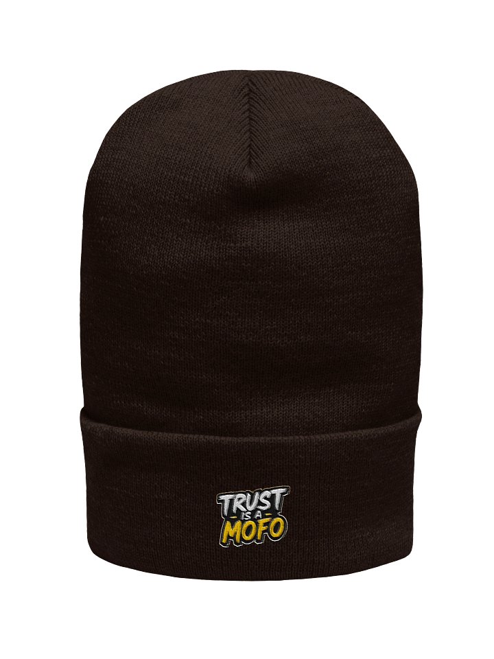 "TRUST-IS-A-MOFO" Yupoong Cuffed Beanie product image (1)