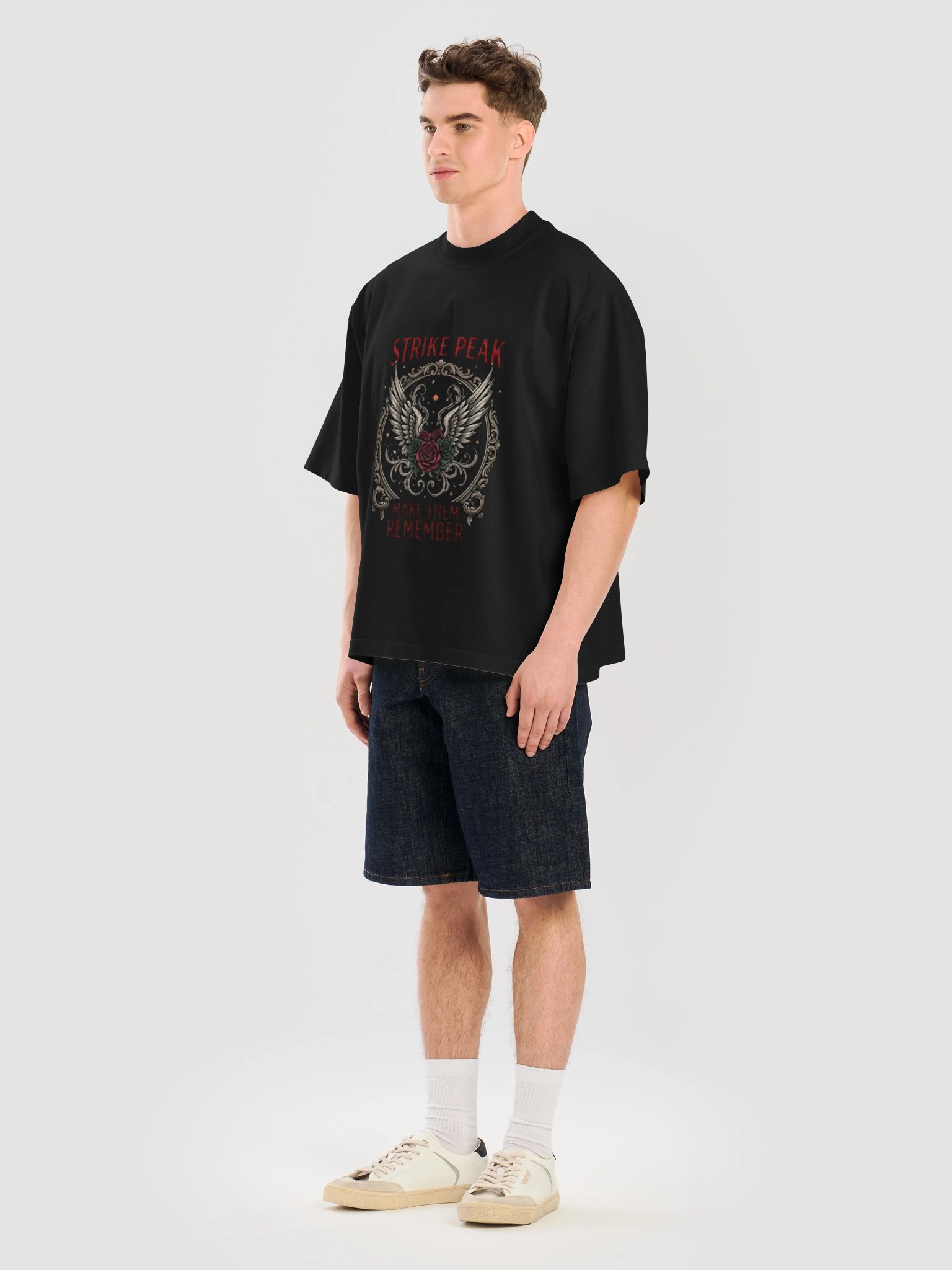 Premium Heavyweight Oversized Graphic T-Shirt - "Make Them Remember" Dual-Sided Statement Streetwear product image (21)