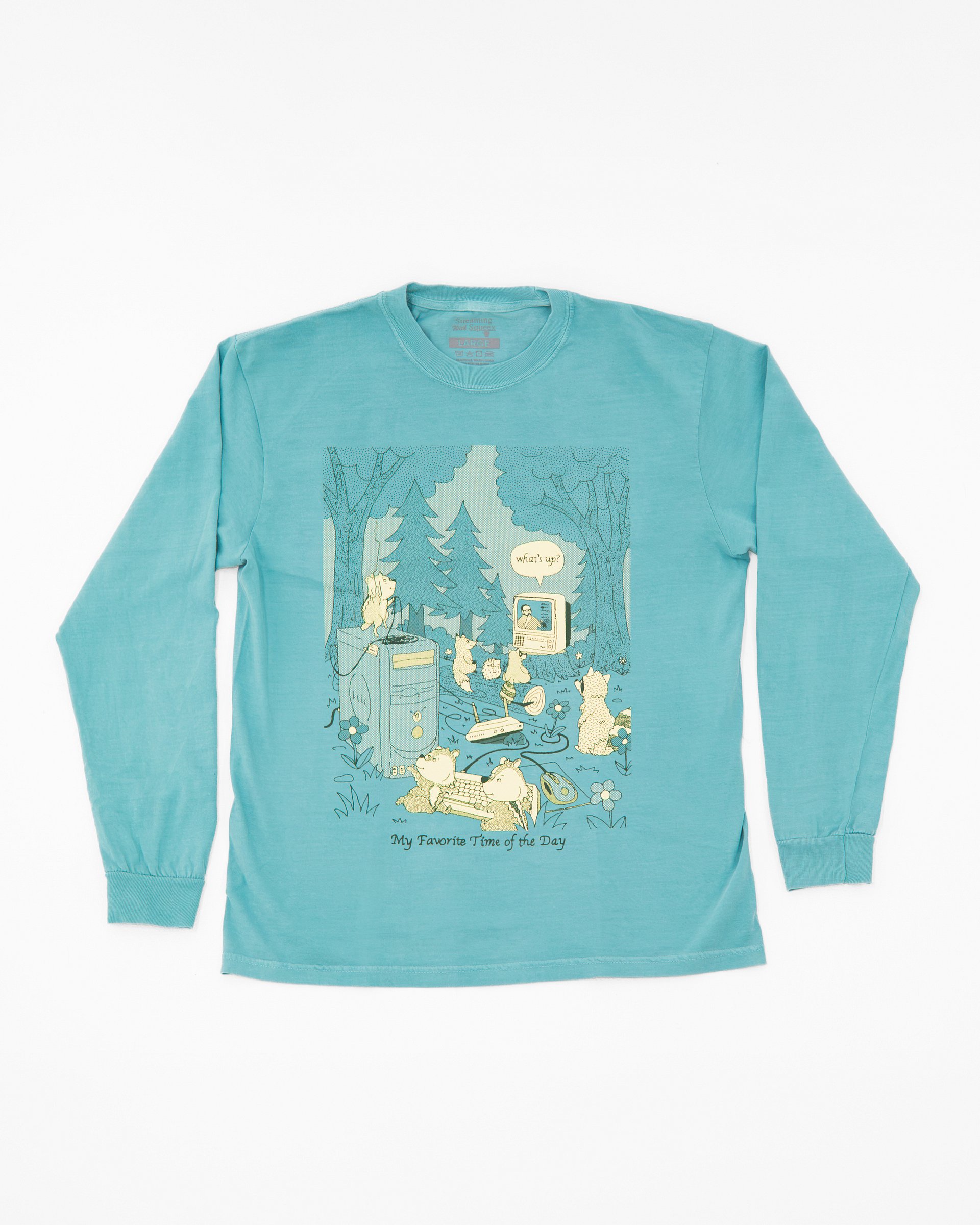 STREAM IN THE FOREST L/S- SEAFOAM product image (1)