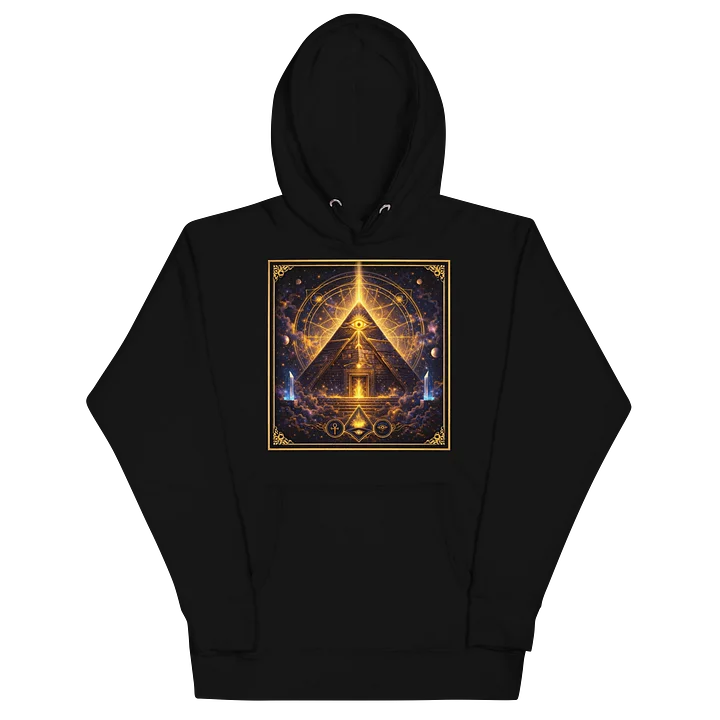 Celestial Eye Glow Pyramid Unisex Hoodie product image (2)