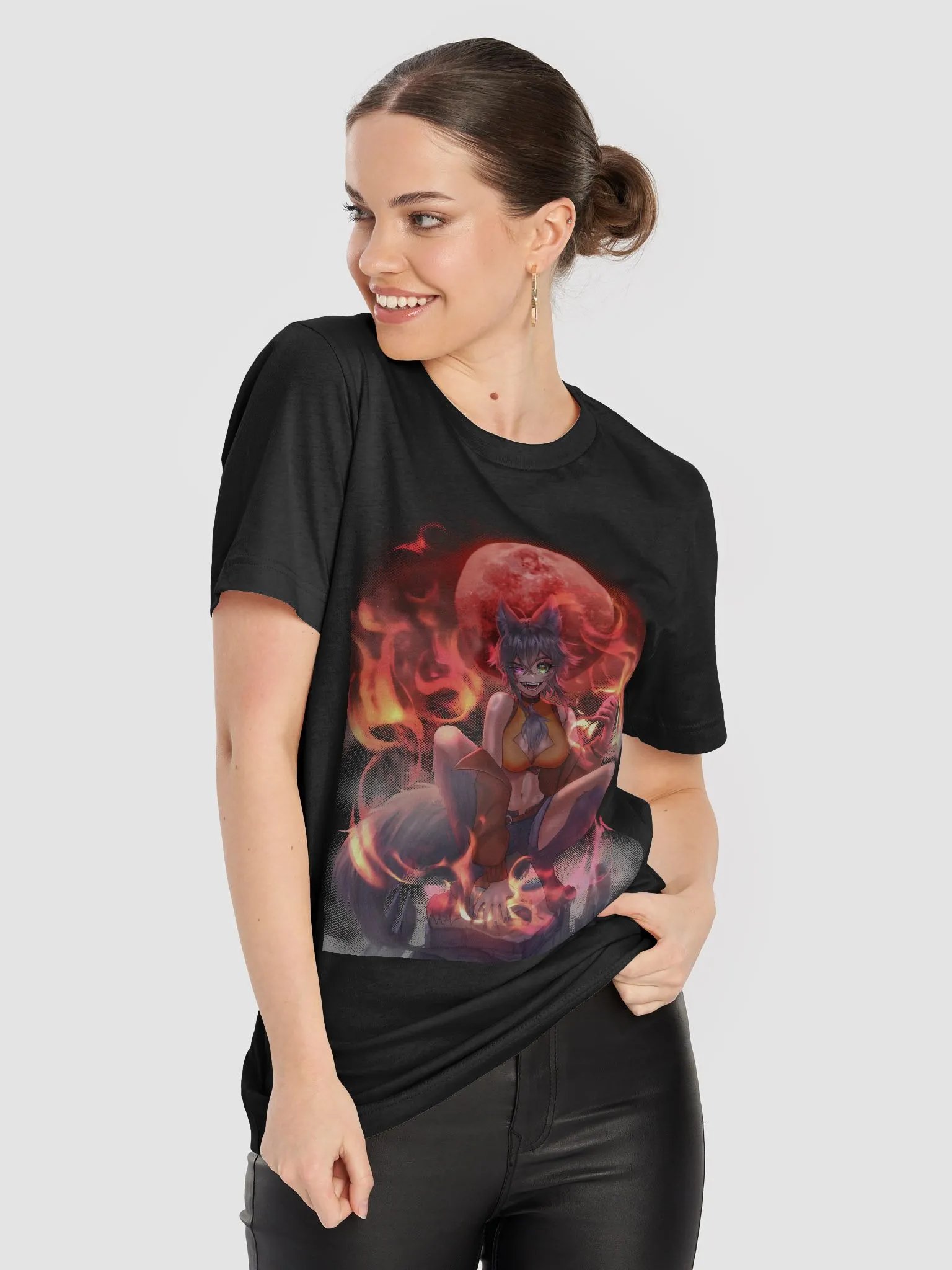 WolfcatRisi Big Bad Wolfcat Supersoft Tshirt product image (8)