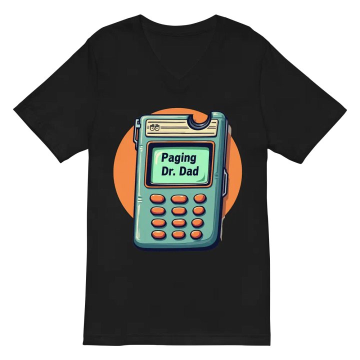 Dr. Dad Retro Pager V-Neck Tee product image (3)