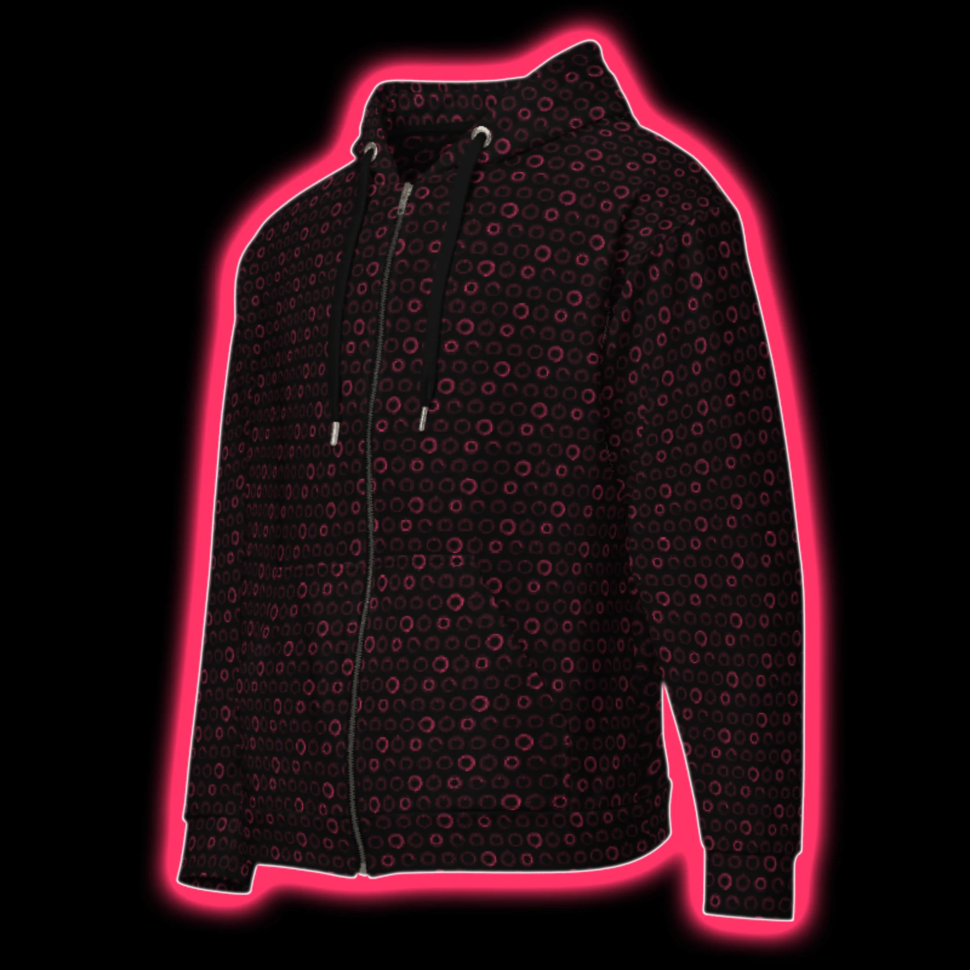 Synthesis Controls Zip Hoodie - (7 Modular Synth Dials) HYDROGEN product image (3)