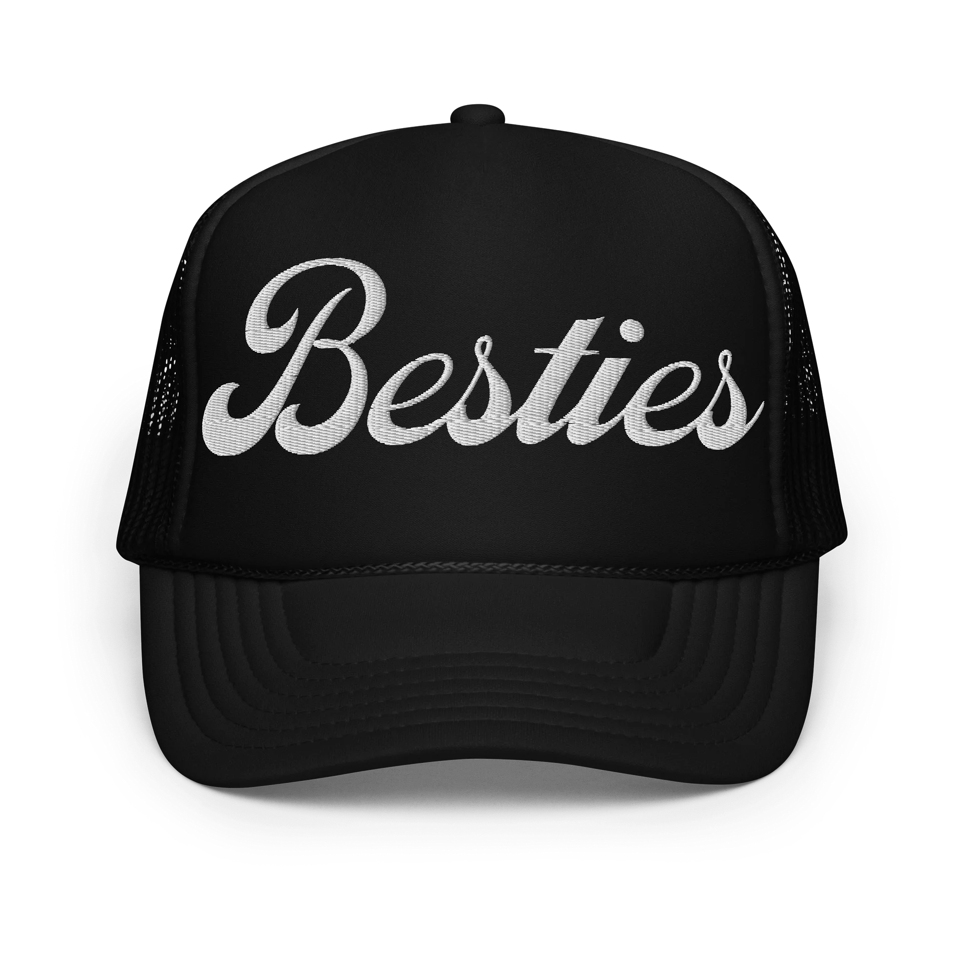 Embroidered Besties Script Foam Trucker product image (1)