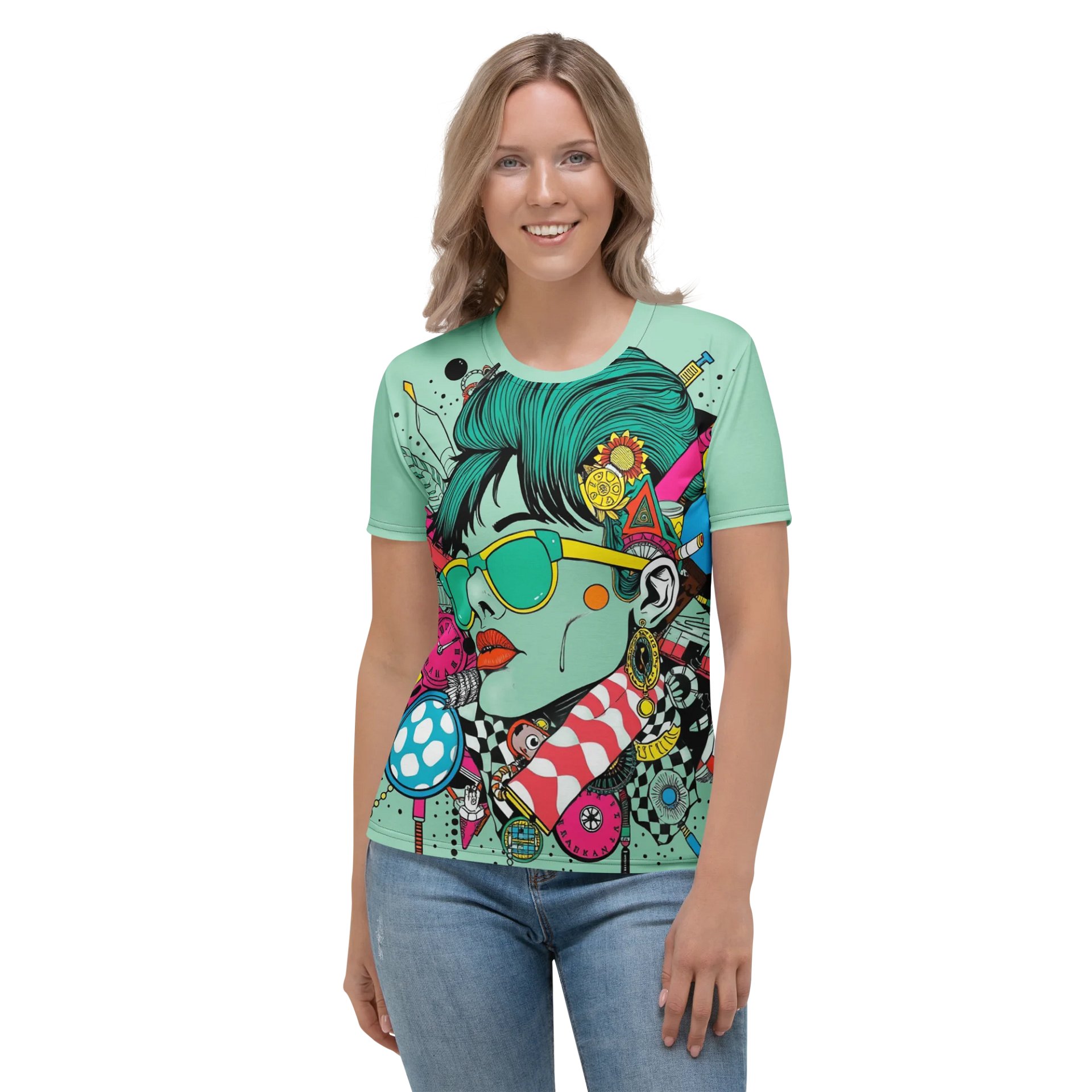Surreal Chic All-Over Print Tee product image (2)