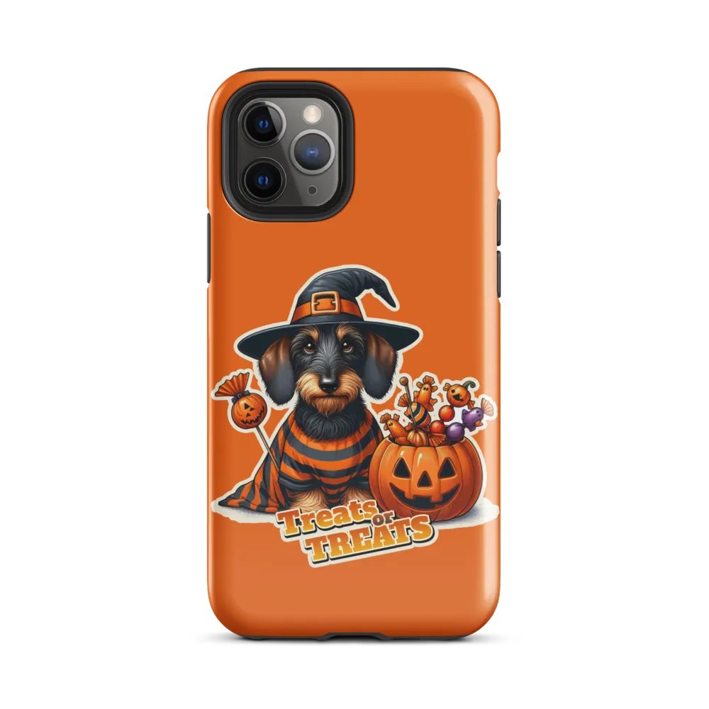 Dachshund Treat Halloween - iPhone Tough Case product image (27)