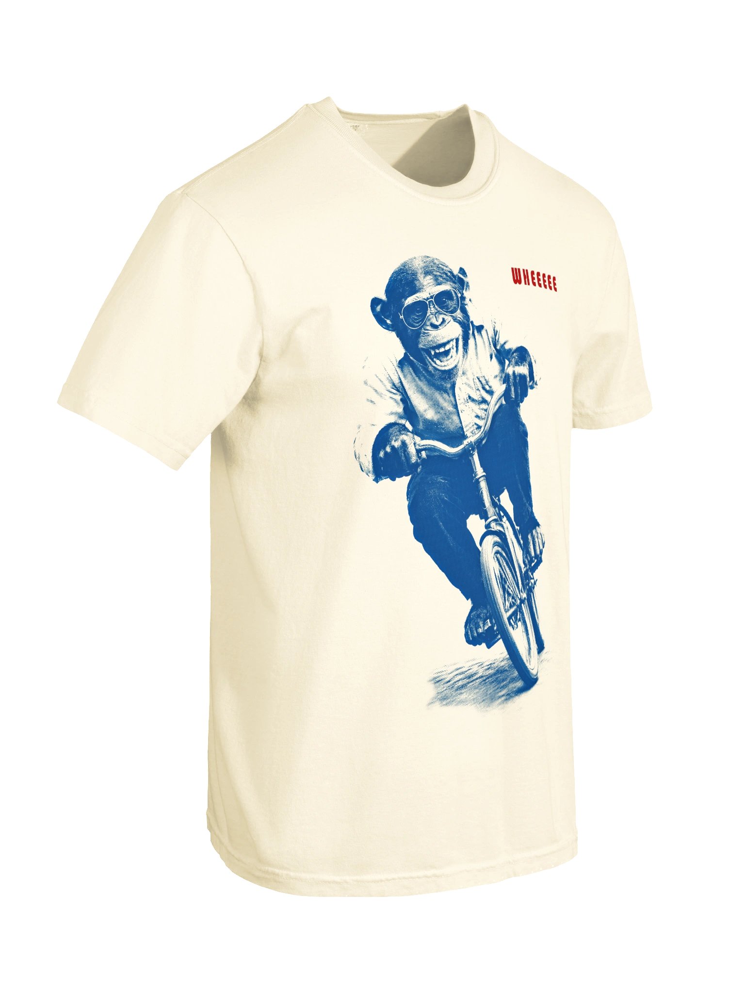 WHEEEEE Chimp Riding Bicycle | Heavyweight Graphic Tee product image (9)