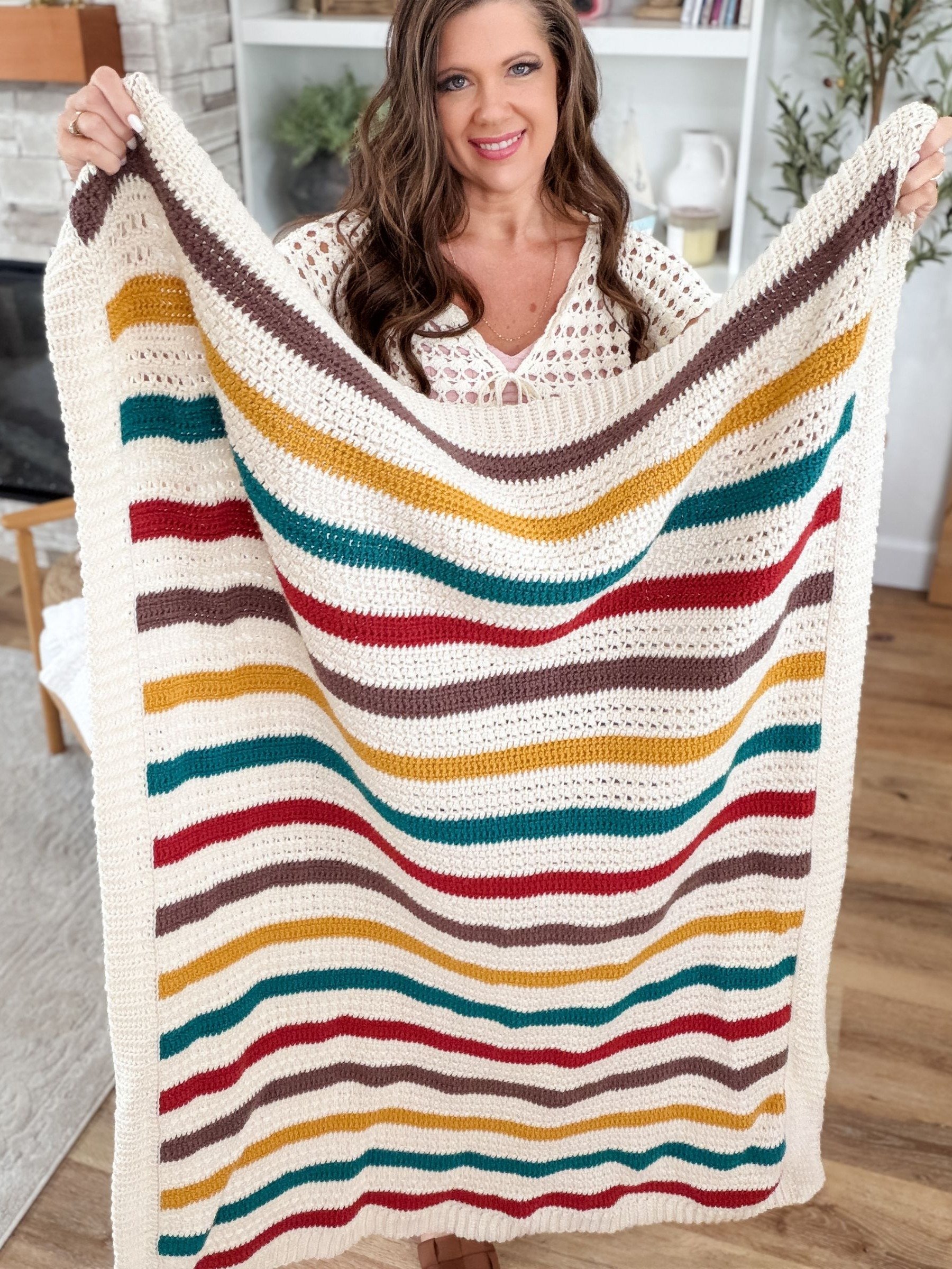 MJ's Signature Throw Blanket Crochet Pattern product image (1)