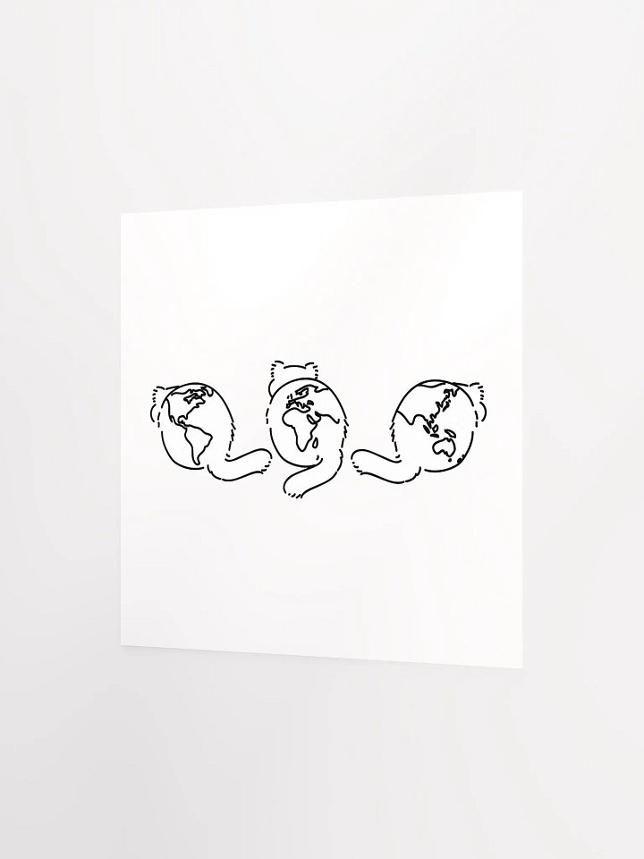 Planet Manul Trio - Matte Poster product image (2)