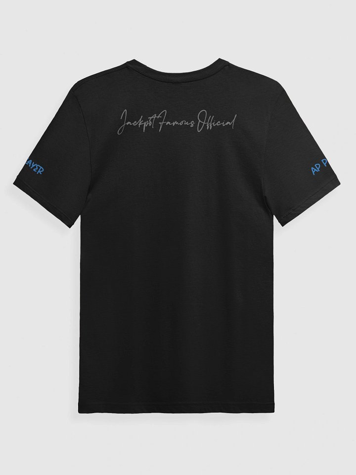 "Advantage Player" Vertical Tee – Jackpot Famous Official Black Edition product image (2)