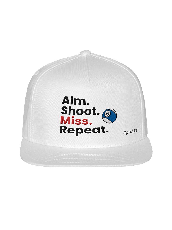 10-ball Pool Life Cap (Snapback - White) product image (1)