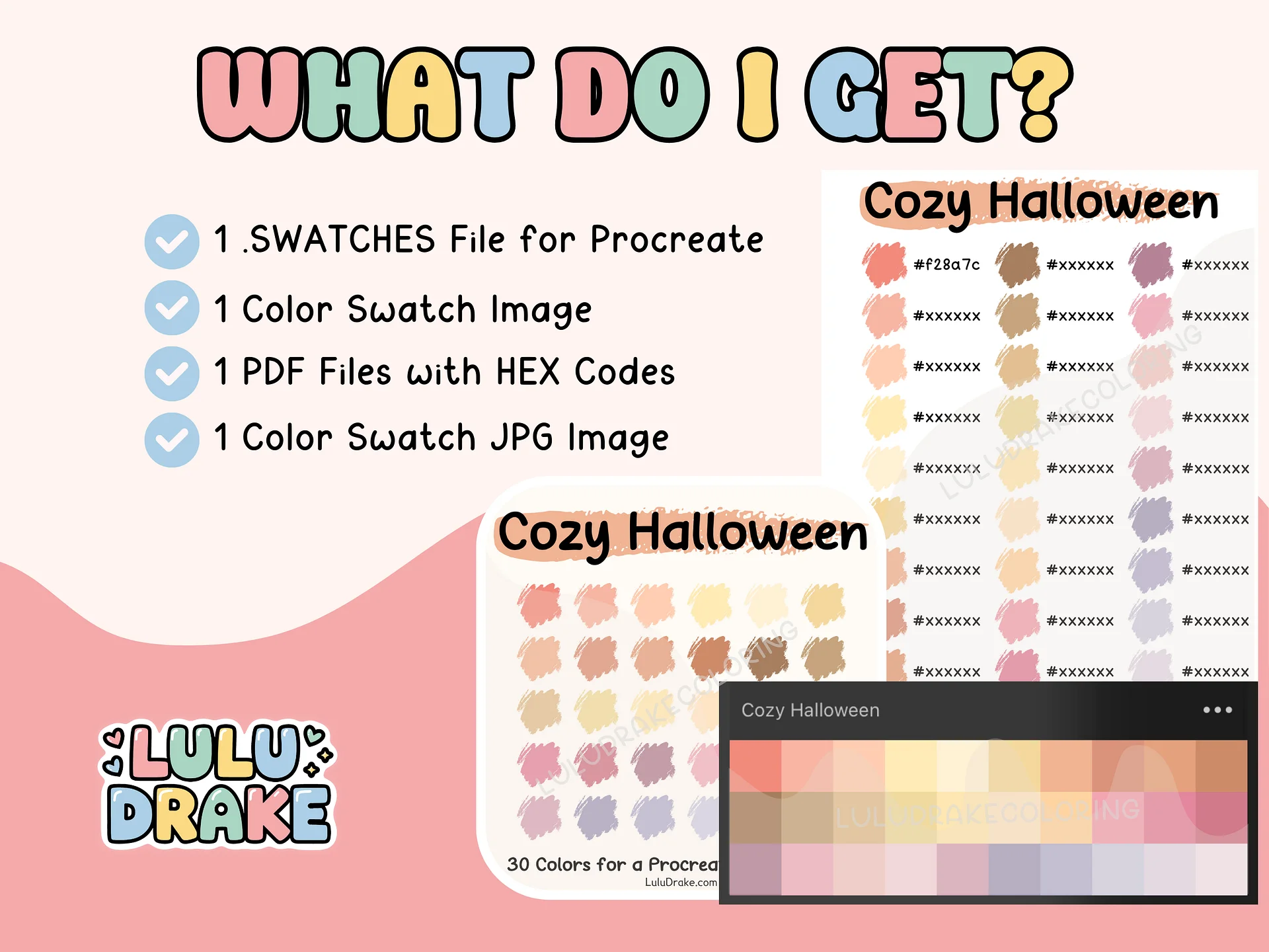 Cozy Halloween Procreate Color Palette with HEX Codes ★ DIGITAL ★ product image (5)