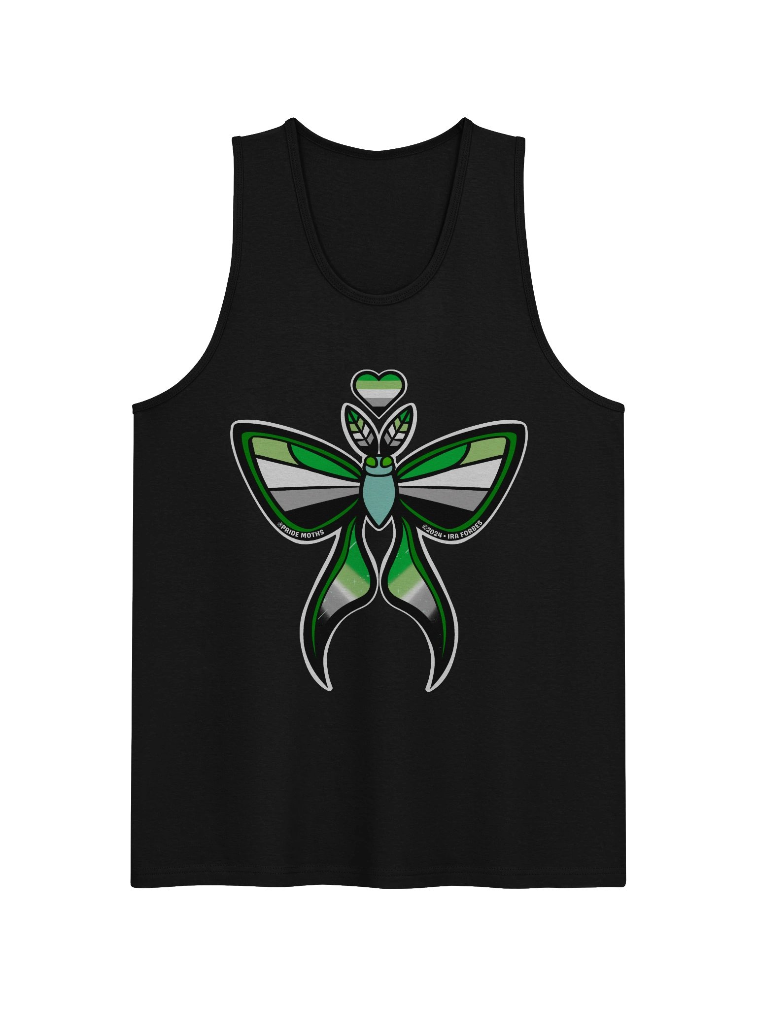 № 6 | AROMANTIC PRIDE MOTH | GRAPHIC TANK | TANK TOP product image (1)