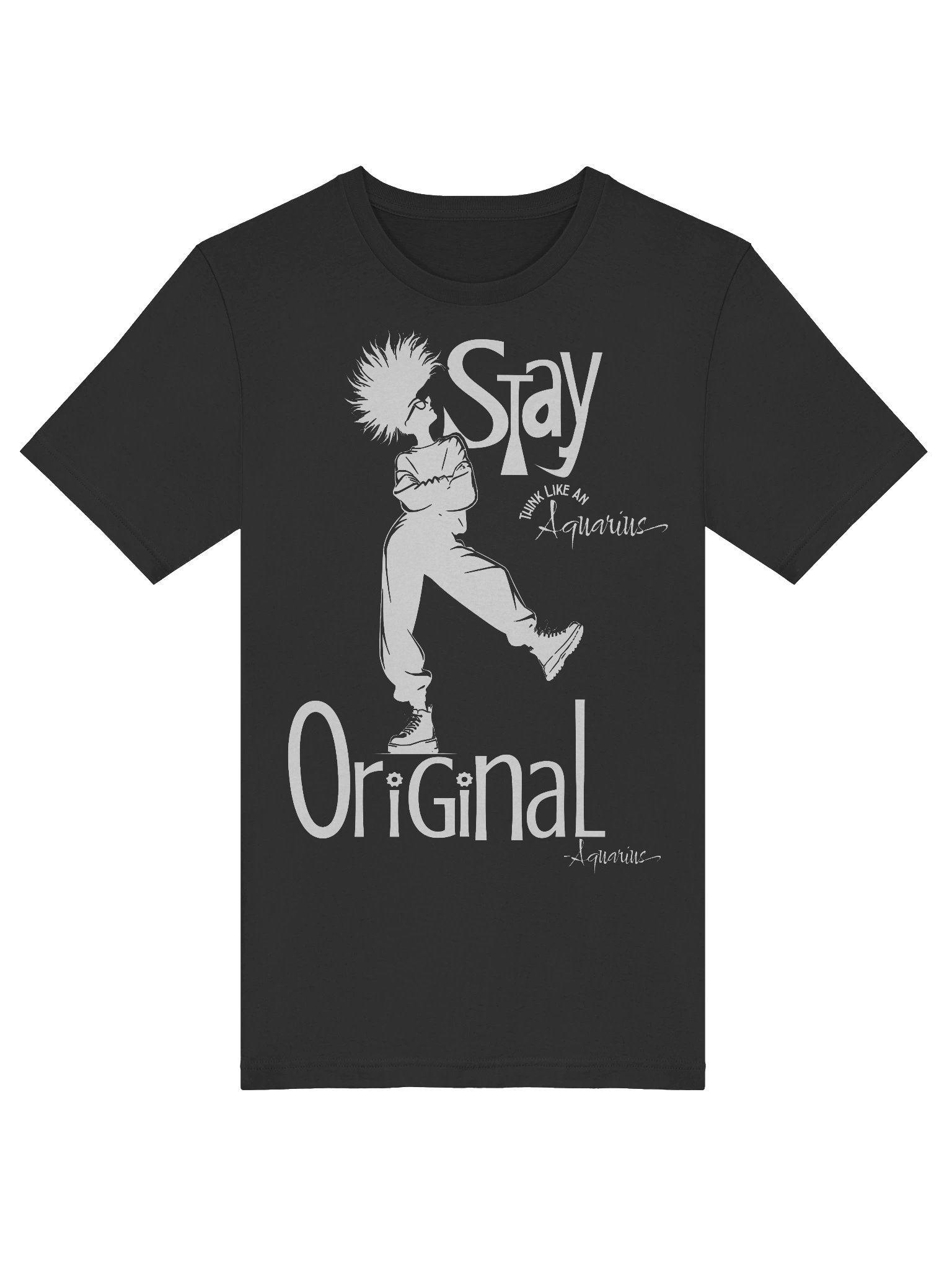Think Like an Aquarius...Stay Original Zodiac T Shirt product image (5)