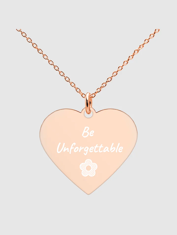 Be Unforgettable Engraved Heart Necklace product image (1)