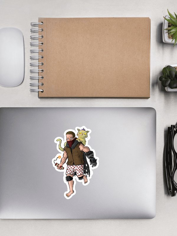 Carl and Cat Die-Cut Sticker product image (2)