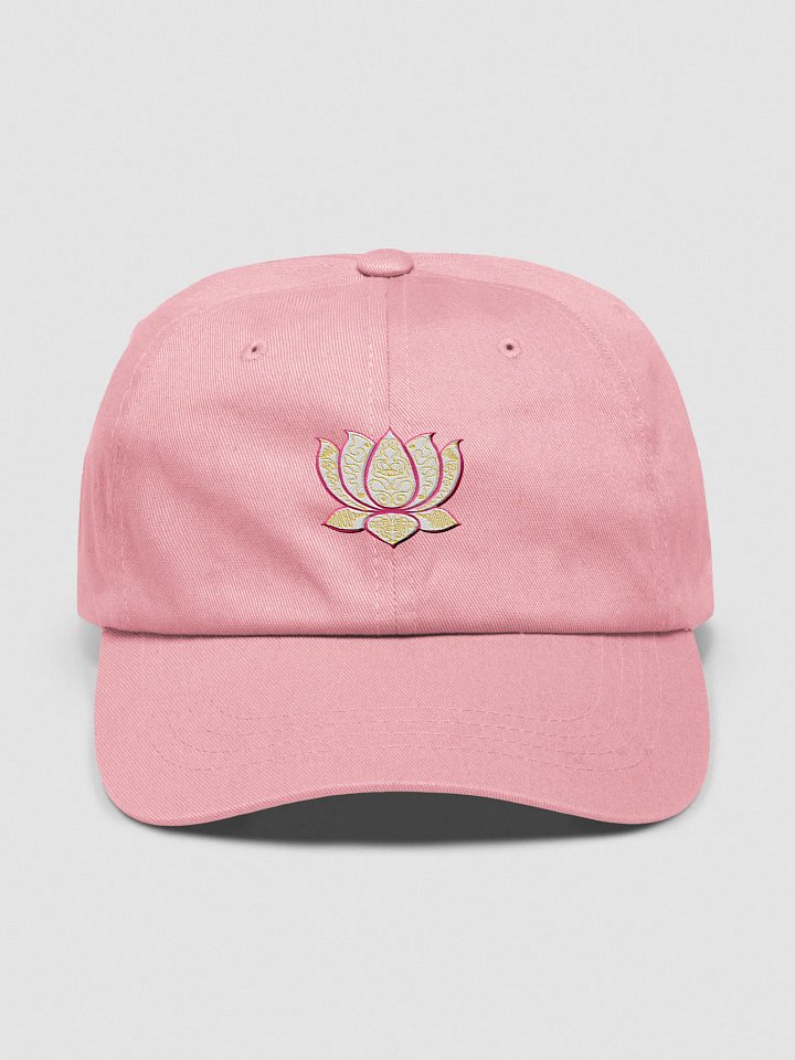Lotus Blossom Gold Line Dad Hat product image (1)