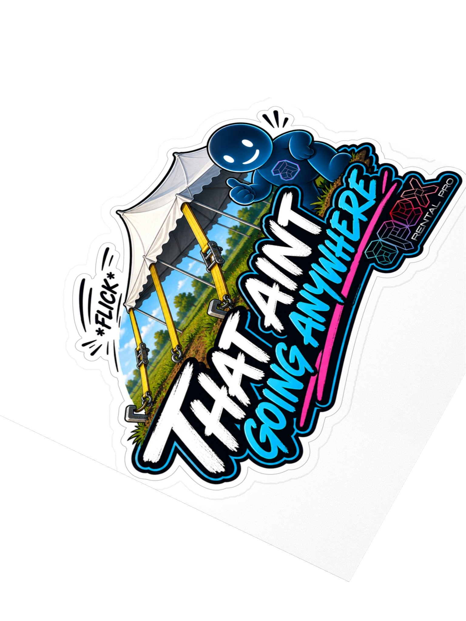 That Ain’t Going Anywhere Kiss Cut Sticker product image (3)