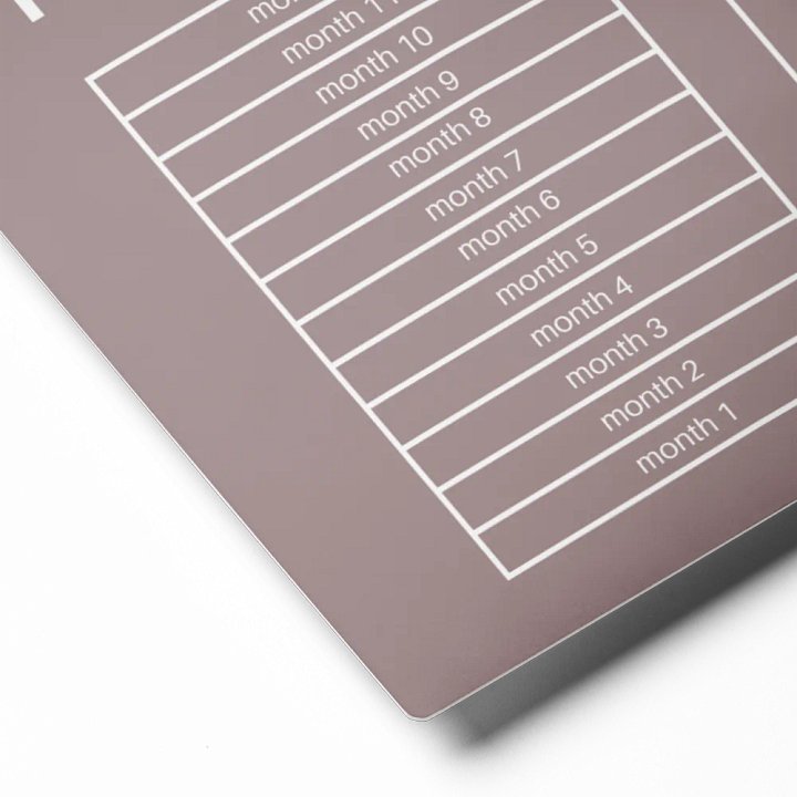 ANNUAL RENT TRACKER (white design 15) product image (2)