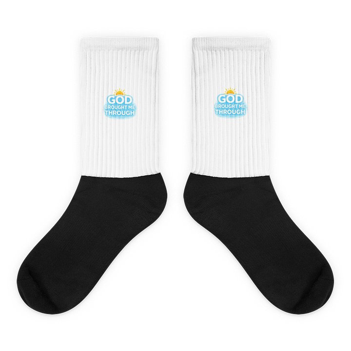 GBMT Everyday Grind Crew Socks – White & Black Edition product image (1)