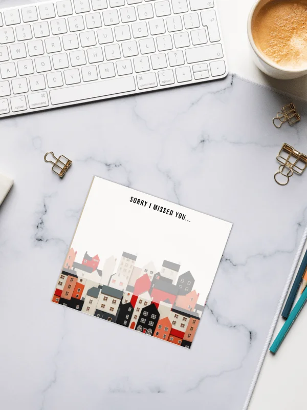 'Sorry I Missed You' Townhomes Notepad product image (2)