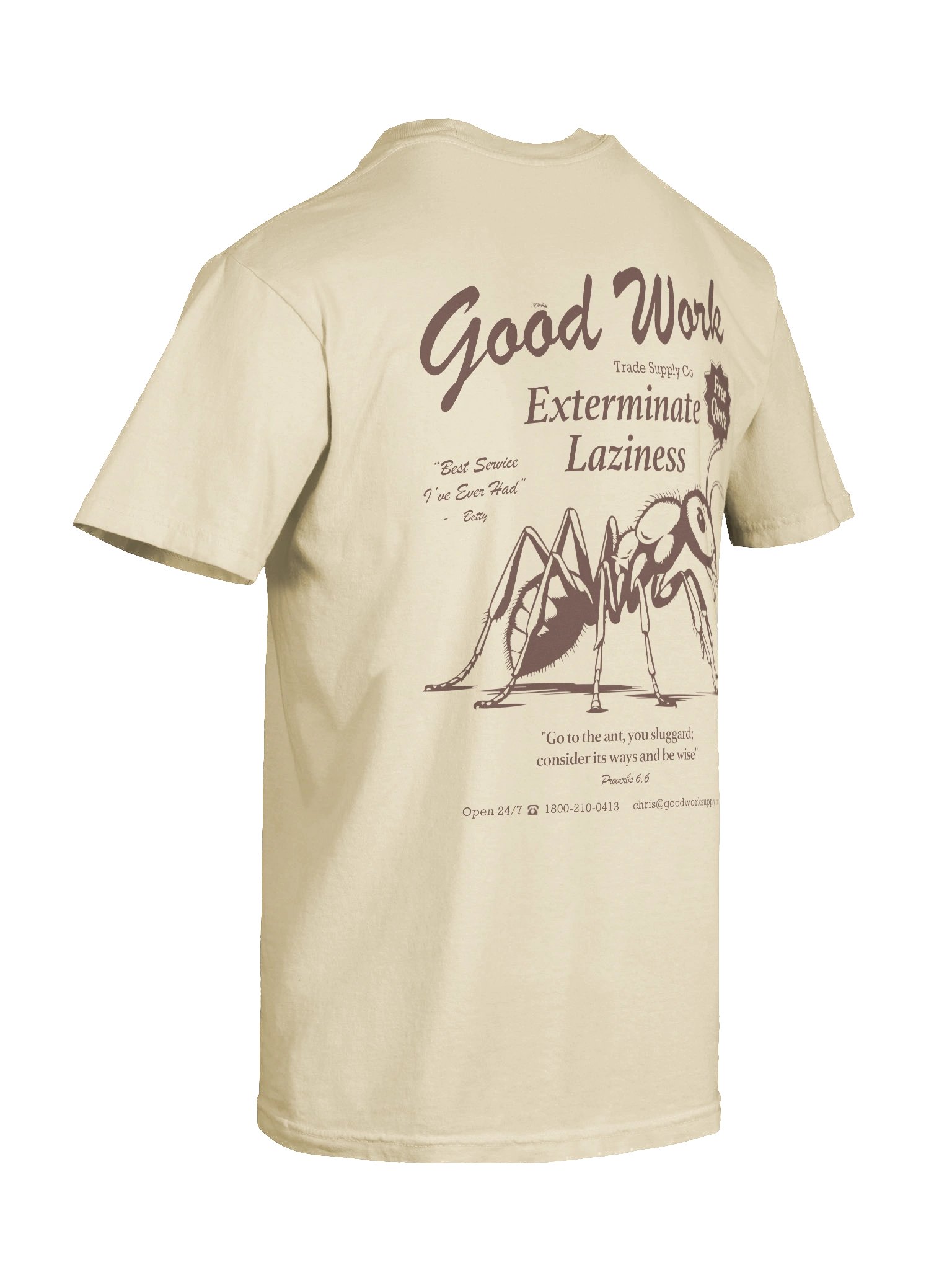 Exterminator Ant Tee (Cream) product image (10)