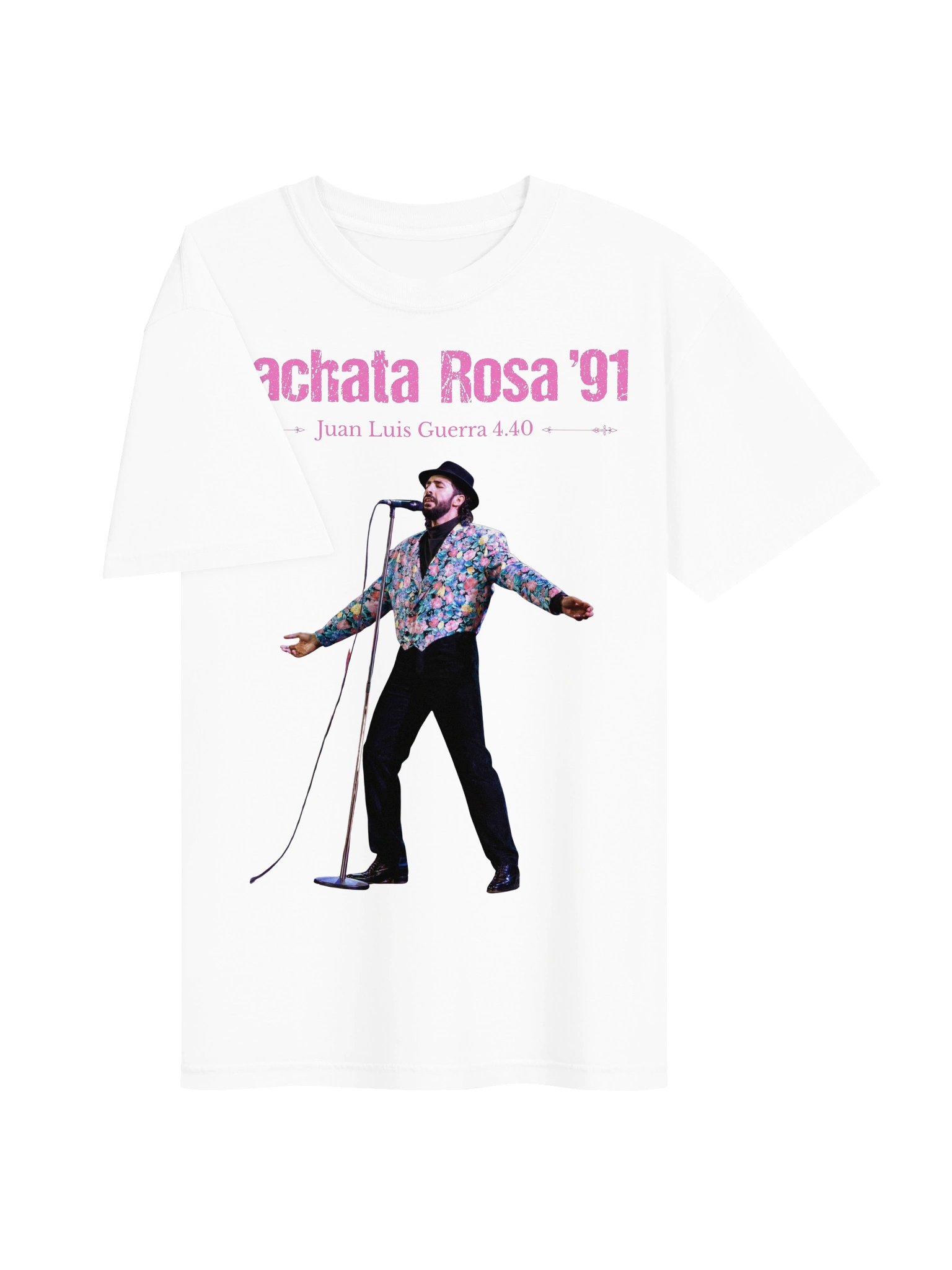 Bachata Rosa Vintage T-shirt + Digital Album (White) product image (3)