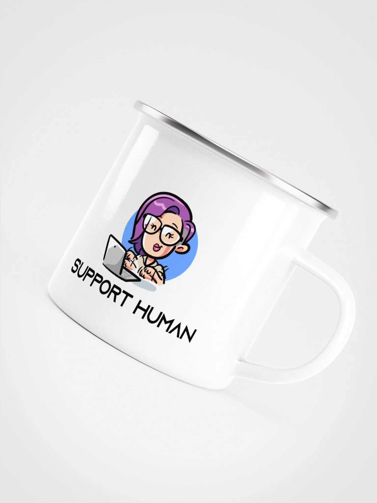 Support Human Tea Enamel Mug product image (2)