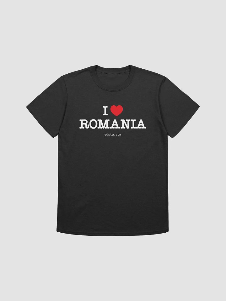 I Love Romania Black T-Shirt product image (1)