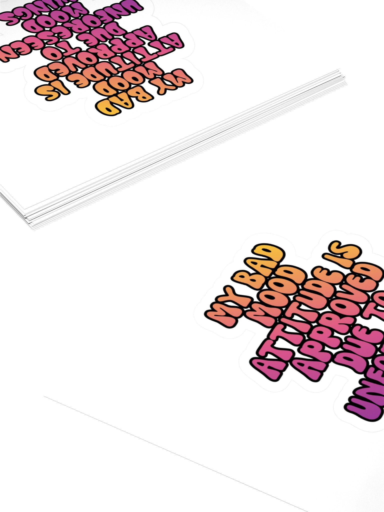 Menopause Chaos Kiss Cut 4"x4" Vinyl Sticker product image (4)