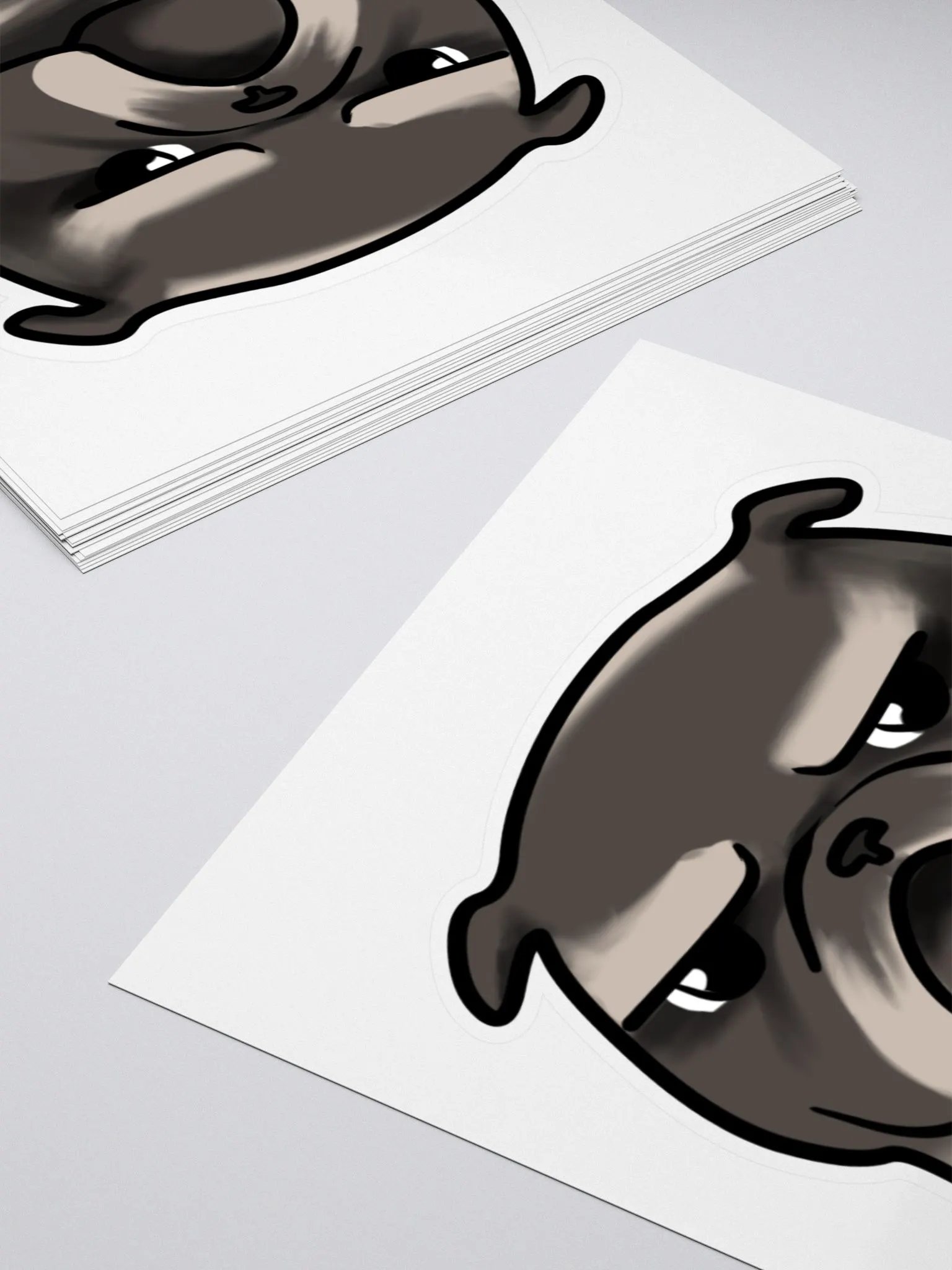 Grumpy Pug Sticker product image (7)