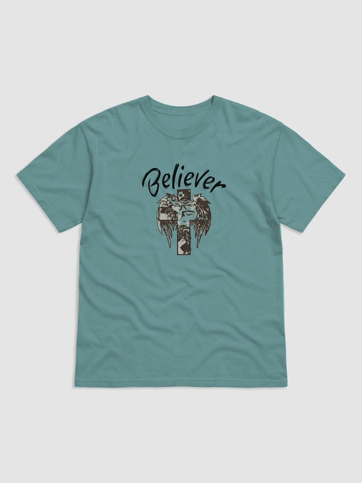 BELIEVER FAITH Flowing Mane Abstract T-Shirt product image (5)