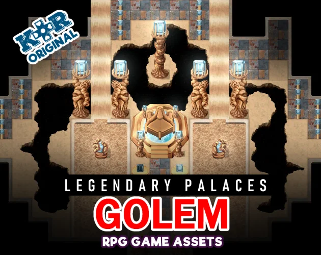 KR Legendary Palaces ~ Golem Tileset for RPGs product image (1)
