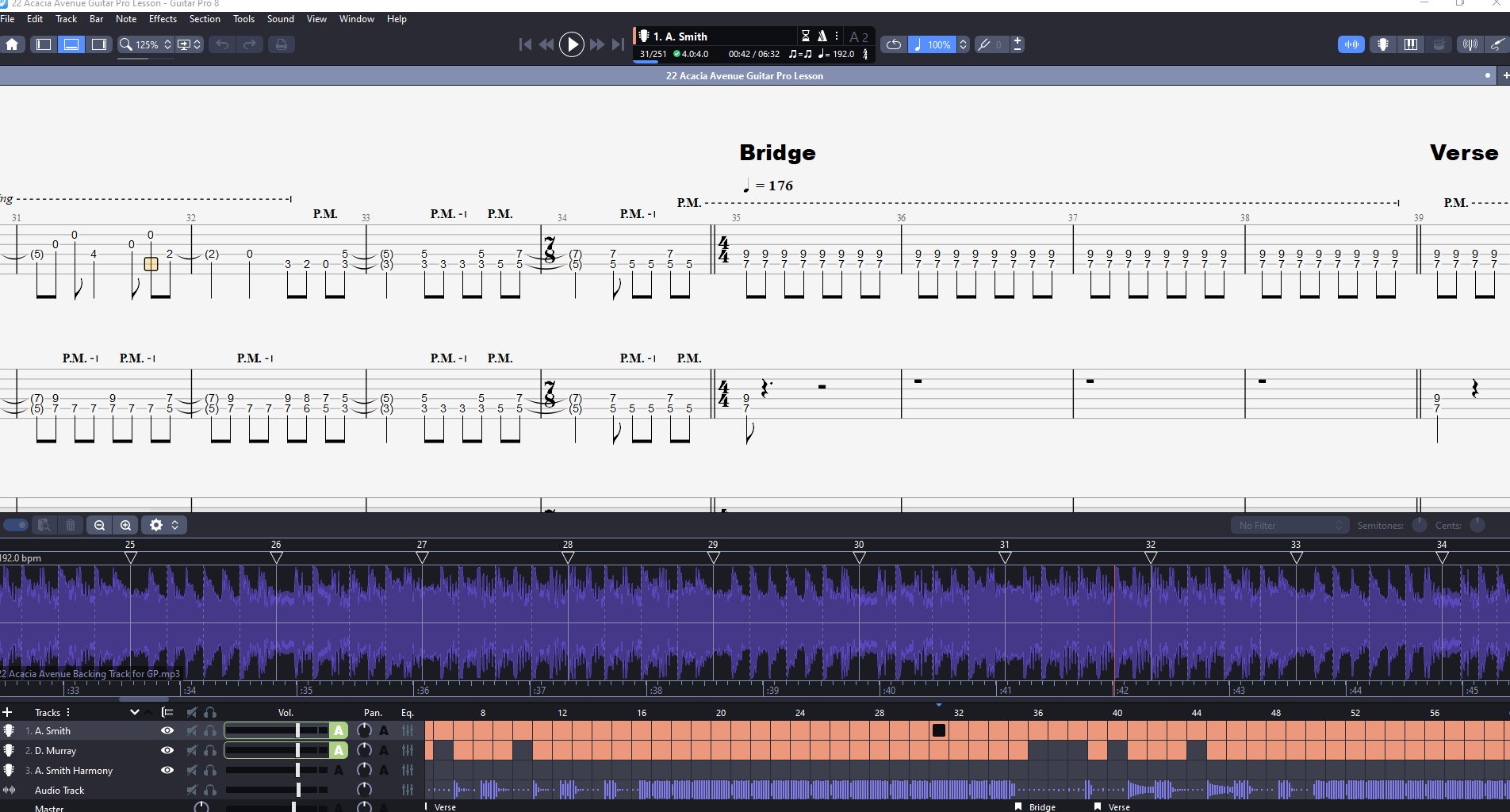 22 Acacia Avenue PDF TAB + Backing Track MP3 product image (3)