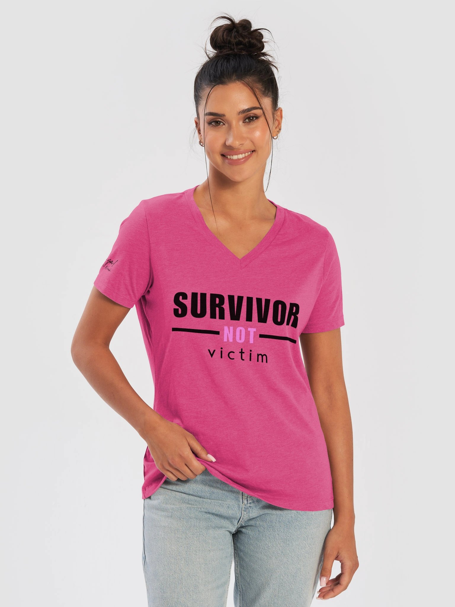 Survivor - Not Victim. (v-neck) product image (21)