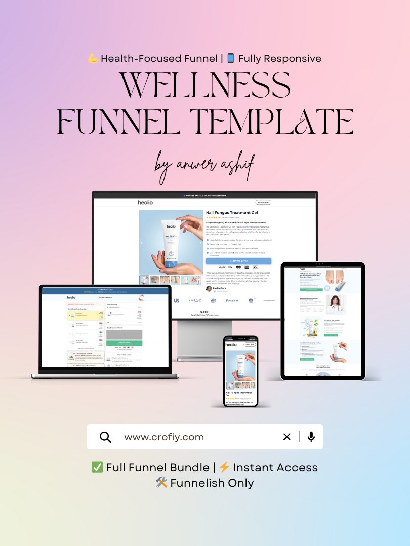 Wellness & Recovery Funnelish Templates product image (1)