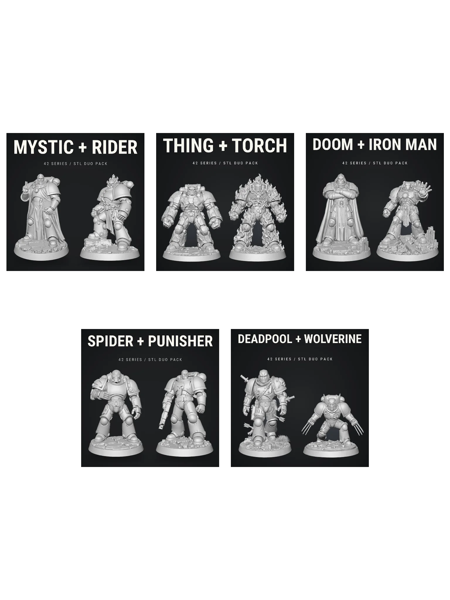 MARVEL COMPLETE COLLECTION | 42 SERIES STL BUNDLE product image (2)