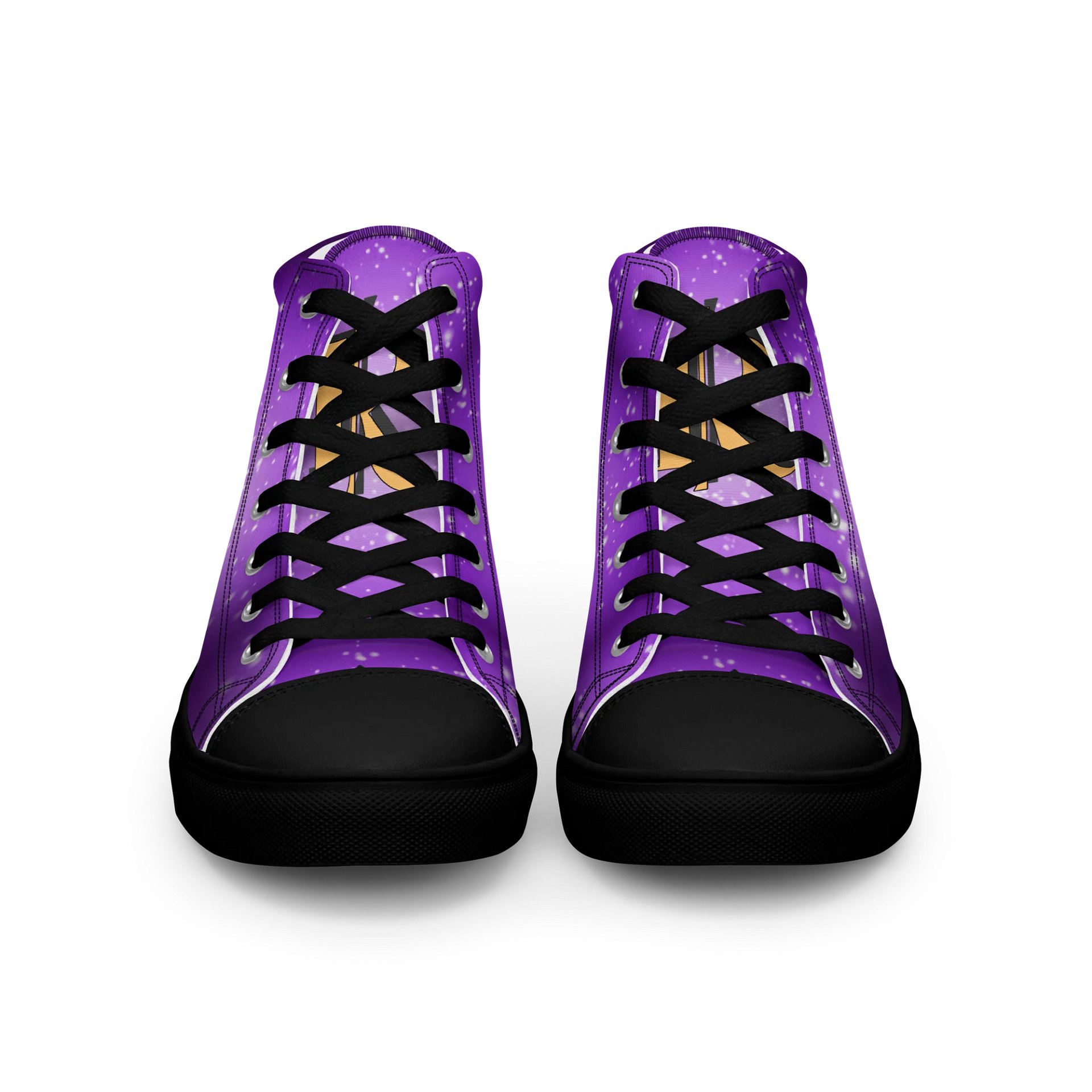 (Purple CHIBI) K Women's High Top Canvas Shoes product image (3)